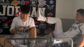 The hilarious antics in the athletes' dorm...