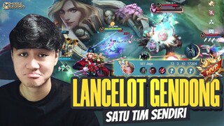 LANCELOT JEJE GENDONG SATU TIM SENDIRIAN! ILMU PENTING KETIKA TEMEN FEED - Mobile Legends