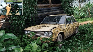 Rebuilding 1970 Datsun 510 - Forza Horizon 5 | Thrustmaster T300RS + TH8A Shifter Gameplay