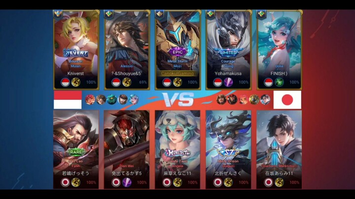 Indonesia vs Jepang honor of Kings