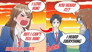 【Manga】A Flashy Girl who Hates me Shouted She Loves me at Empty Beach but She doesn't Know I'm here！
