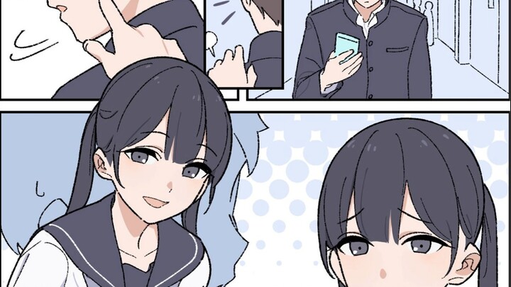 In the classroom, the girl who has a crush on you