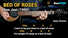 Bed Of Roses - Bon Jovi (1992) Easy Guitar Chords Tutorial with Lyrics Part 1 REELS