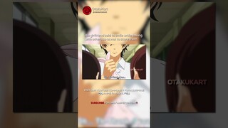 His girlfriend said to smile while talking with others 😆 #anime #animememes #animeedits #shorts