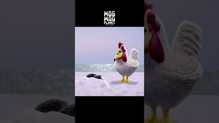 Sea turtles ＆ Chickens  - MOGMOG PLANET Observation Diary | It's Anime #shorts #anime #animals