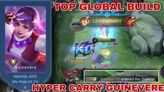 HYPER CARRY GUINEVERE BEST BUILD | UNKILLABLE | 4200 MATCHES | BADASSTV NANOOD SA LIVE KO | MLBB