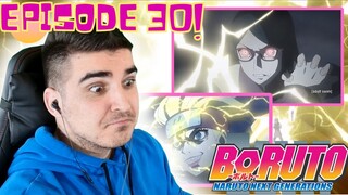 SARADA'S RESOLVE! BORUTO EPISODE 30 REACTION!  The Sharingan vs. the Lightning Blade, Kiba the Fang!