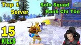 PUBG Mobile - Streamer đầu tiên Solo Squad tại Rank top 1 sever, và Những pha xử lý cân 4 đỉnh Cao