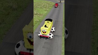 Crazy Cars Driving on Moving Ground Trap with SHARK's Pool Under | BeamNG.Drive