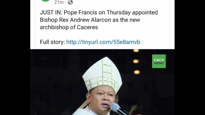 Archbishop Elect Rex Andrew C. Alarcon of Caceres