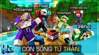 NoobTeam Đại Chiến SỐNG SÓT CUỐI CÙNG Trên CON SÔNG TỬ THẦN Trong MINECRAFT! | #14 - MINI GAME