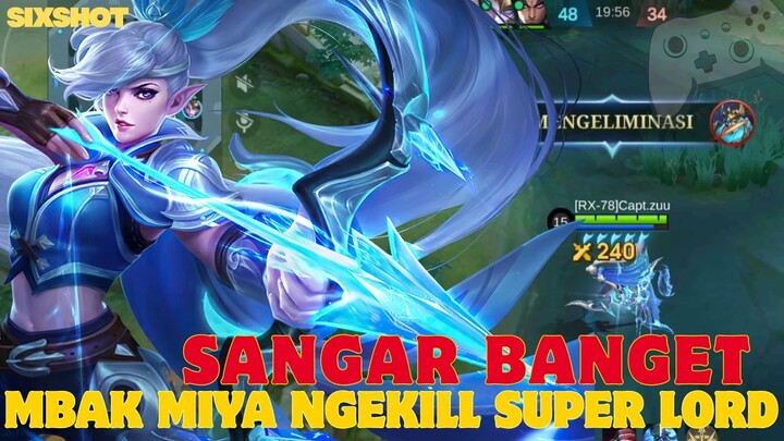 Mbak Miya Menggokil, Berhasil Ngekill Super Lord !! - MLBB
