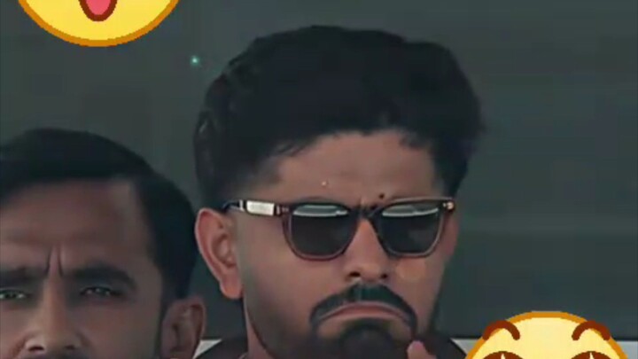 Babar azam reaction Abdullah's cover drive 😉