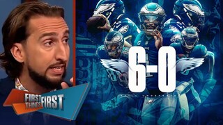 FIRST THINGS FIRST | Nick SHOCKED Eagles beat Cowboys 26-17, remain NFL's only undefeated team