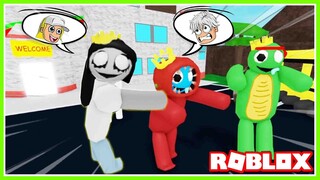 DI RAINBOW FRIENDS SAMARA MALAH BERPELUKAN DONG SAMA MONSTER DOORS!!! ROBLOX MIKOCIL