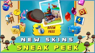 NEW SKINS & next season BOOMPASS rewards - Boom Beach sneak peek