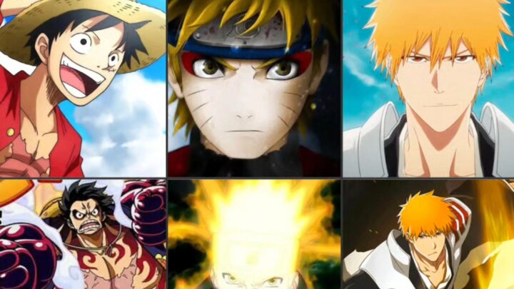 Luffy, Naruto, dan Ichigo, siapa yang bertarung paling berlama-lama?