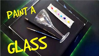 KING ART N  363   TUTORIAL PAINTING A GLASS EASY FOR BEGINNERS