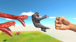EPIC PUNCH into Titanoboa Wall - Animal Revolt Battle Simulator