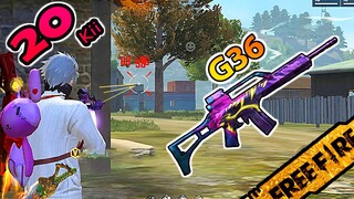 FREE FIRE បាញ់កាំភ្លើង G36 -  New Gun G36 20 Kill