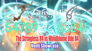 Genshin Impact - Windblume Ode R4 vs The Stringless R4 Venti Damage Comparison