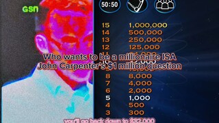 Who wants to be a millionaire USA | John Carpenter's $1 million question