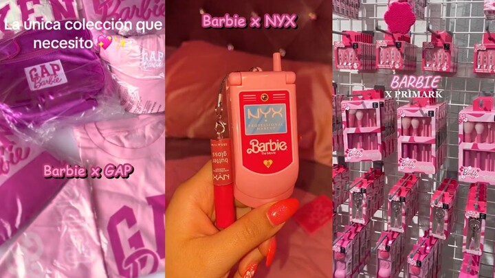 芭比和各个品牌的联名大合集(一条很粉很粉的视频)