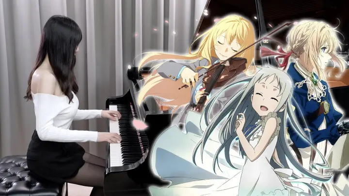 The Most Emotional Anime Songs「Secret Base / Watashi no Uso / Sincerely」Piano Medley | Ru's Piano