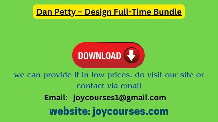 Dan Petty – Design Full-Time Bundle