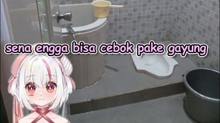 sena gak bisa make wc jongkok