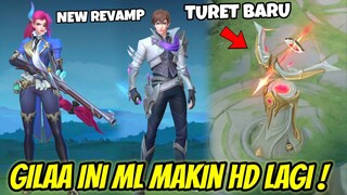 UPDATE TURRET BARU! LEBIH MAKIN HD MLBB SKARANG, LESLEY & GUSION REVAMP