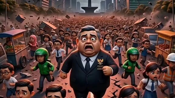 Saat dunia berakhir, jabatan tak lagi berarti.