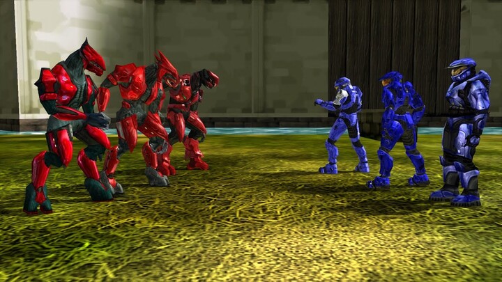 Melee Only! Halo 1, 2 and 3 Elites VS. Halo 1, 2 and 3 Spartans