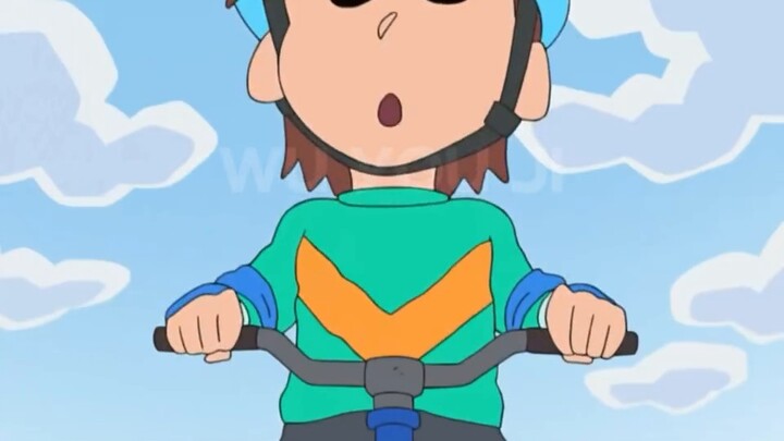 "Shin-chan: Apakah kamu ingin bersaing dengan dewa konsep dalam hal kereta luncur? Menarik" #CrayonS