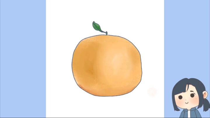 Menggambar Buah Jeruk