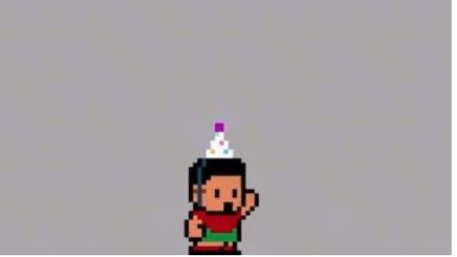 el bicho mandando saludos por su cumple