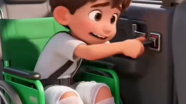 لماذا لا تستطيع فتح باب سيارة الصبي الصغير؟