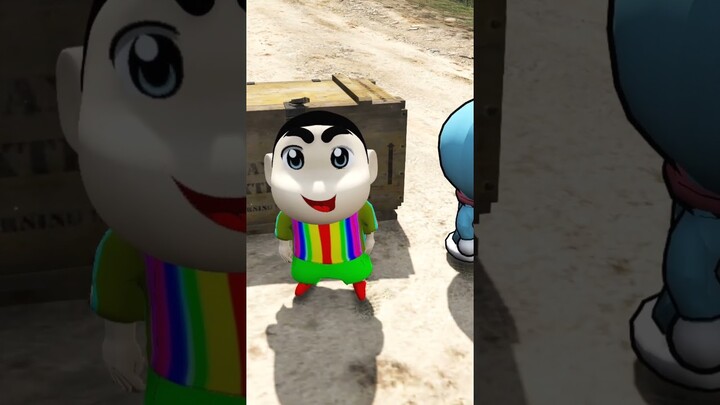 Granny Kidnapped Shinchan Doraemon 😰 Part 2 #doraemon #shinchan #nobita #shorts #shortvideo