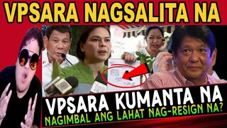 KAKAPASOK LANG Diosko Po! Pres BBM Umalarma di Makapaniwala sa NABALITAAN kay VPSARA Resign? REACTIO