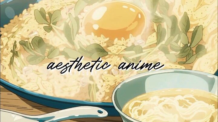 aesthetic food in anime - AMV