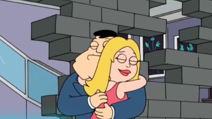 American Dad: The couple built a wall in the middle of the house because of the decoration style