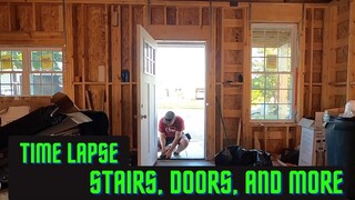 Time Lapse Stairs, Doors, Roofing, and More Under 9 minutes: House Construction: Episode 9