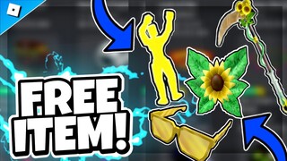 [FREE ITEM] HOW TO GET THE GOLDEN SUNGLASSES & MORE ALL ITEMS | Roblox 24kGoldn Concert Experience