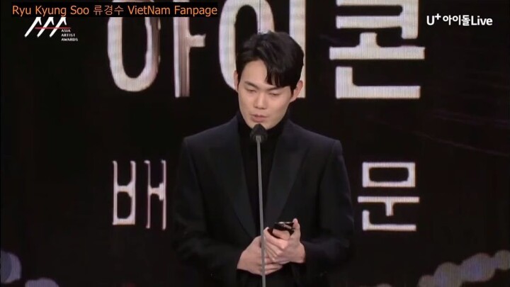 VIETSUB RYU KYUNG SOO giành giải Icon Award (Hạng mục Diễn viên) tại 2021 Asia Artist Awards