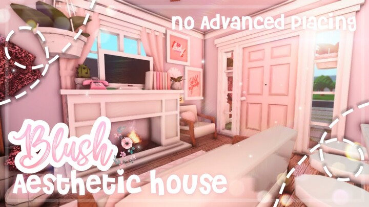 No Advanced Placing Blush Aesthetic Two Story House I Bloxburg Speedbuild and Tour - iTapixca Builds
