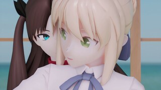 [FGO/MMD] Saber & Rin เต้นคู่ เพลง No Title