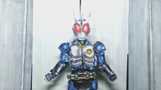 [Hand-painted series 11] 4 sheets of paper to restore Kamen Rider G3's transformation costume