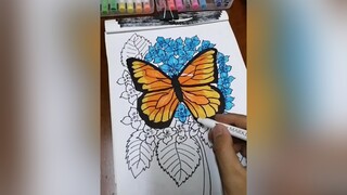 cẩm tú bướm trên cành drawingflowers drawingart drawing butterfly vehoa vebuom stayhomechallenge stayhomecovid19