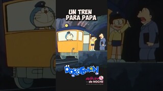 🚄 El TREN del papá de NOBITA 🚆| Doraemon #shorts 😂