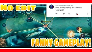 NO EDIT FANNY GAMEPLAY || MLBB🔥 || TORNADO ML